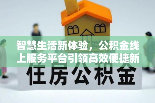 六横智慧生活新体验，公积金线上服务平台引领高效便捷新潮流