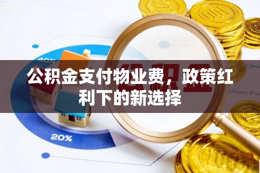 六横公积金支付物业费，政策红利下的新选择